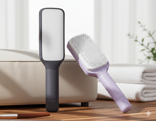 Brosse Auto-Nettoyante SpinBrush™ – Anti-Nœuds & Massage du Cuir Chevelu