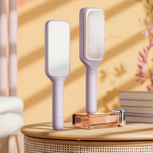 Brosse Auto-Nettoyante SpinBrush™ – Anti-Nœuds & Massage du Cuir Chevelu